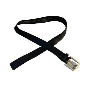 ALLEN EDMONDS Belt Italian Saddle Leather Black - 47"